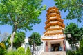 The 8 Level Pagoda is located within the Nan Tien complex in the area of Nan Tien Temple, Berkeley, New South Wales. Royalty Free Stock Photo